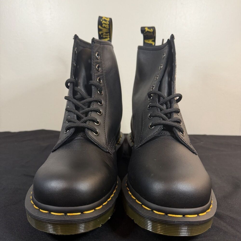 NWB Dr Martens 1460 Softy T Leather Lace Up Boots Black Men 8 Women 9 - Picture 3 of 12